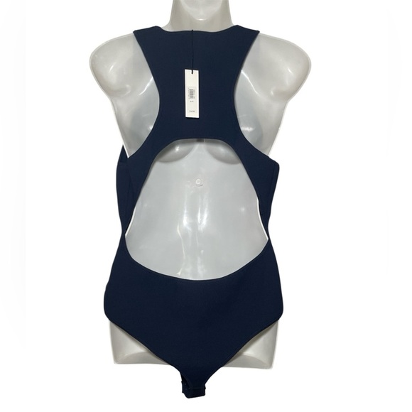 Banana Republic Navy Sleeveless Thong Bodysuit sz XL - Picture 5 of 8